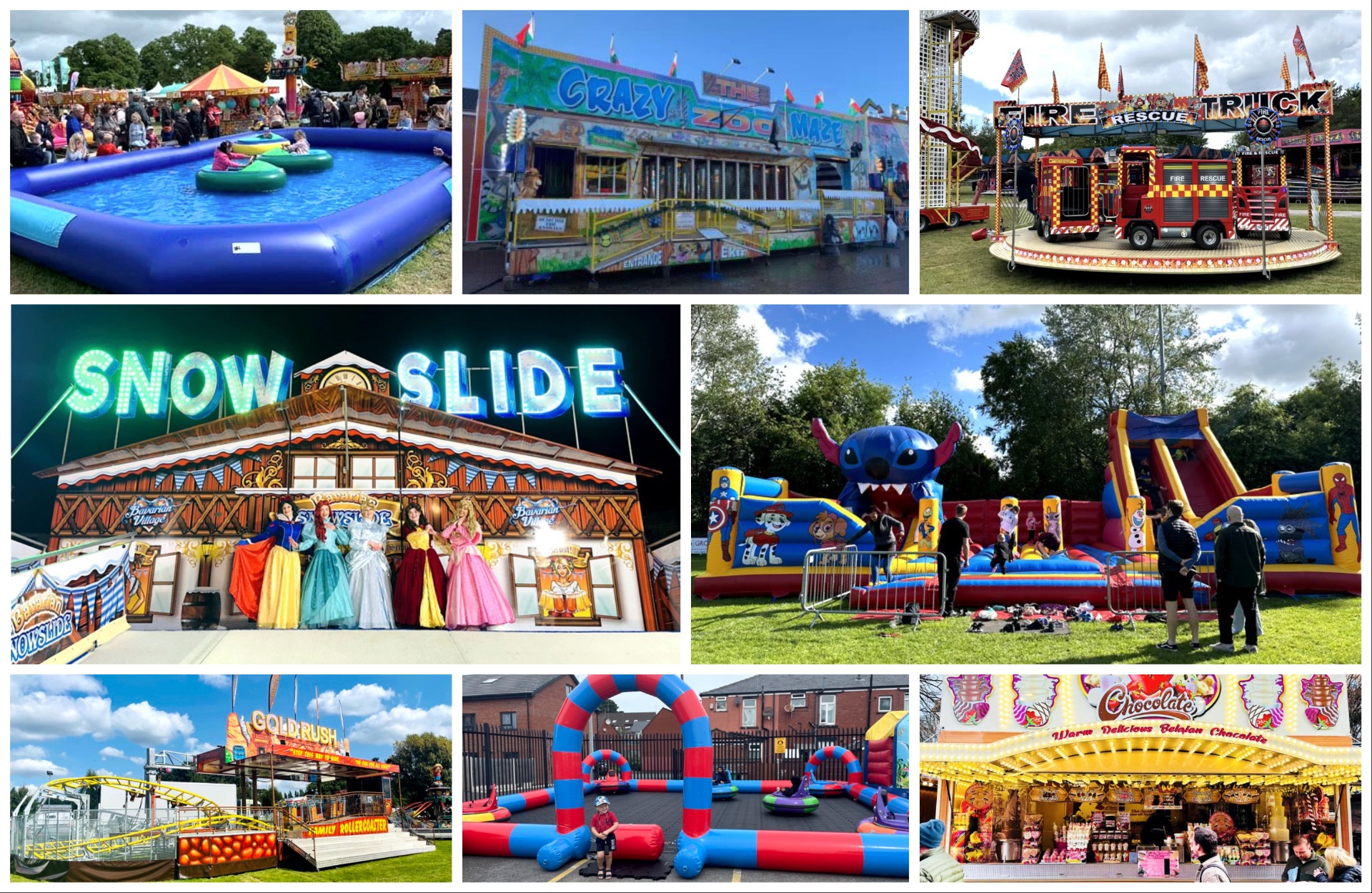 Hollands Amusements Fairground fun fair equipment hire Manchester, Merseyside, Northwest